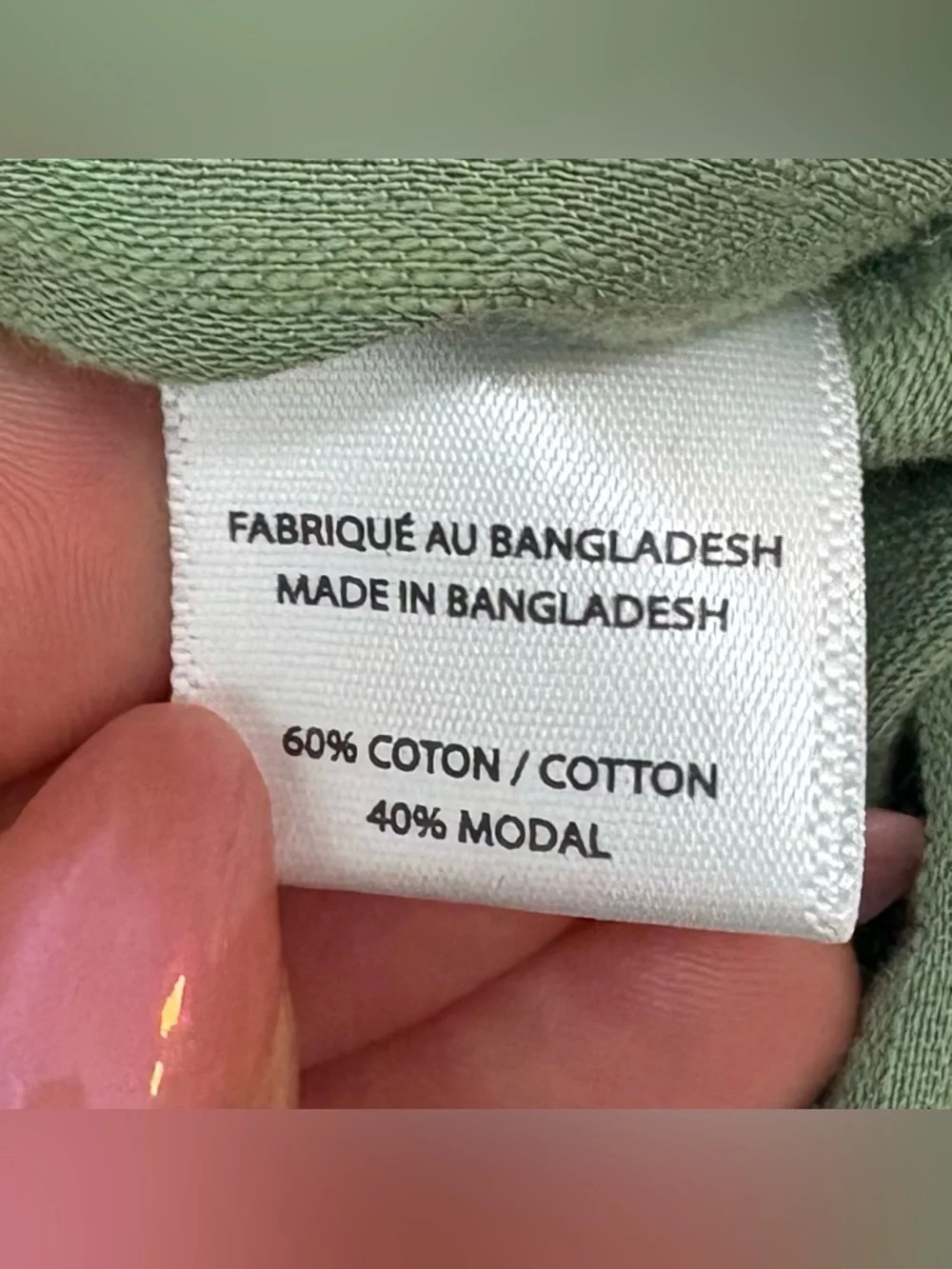 mySTYLE Green Oversized Button Up Shirt Textured Gauze Tab Sleeve Top L XL - Picture 7 of 10